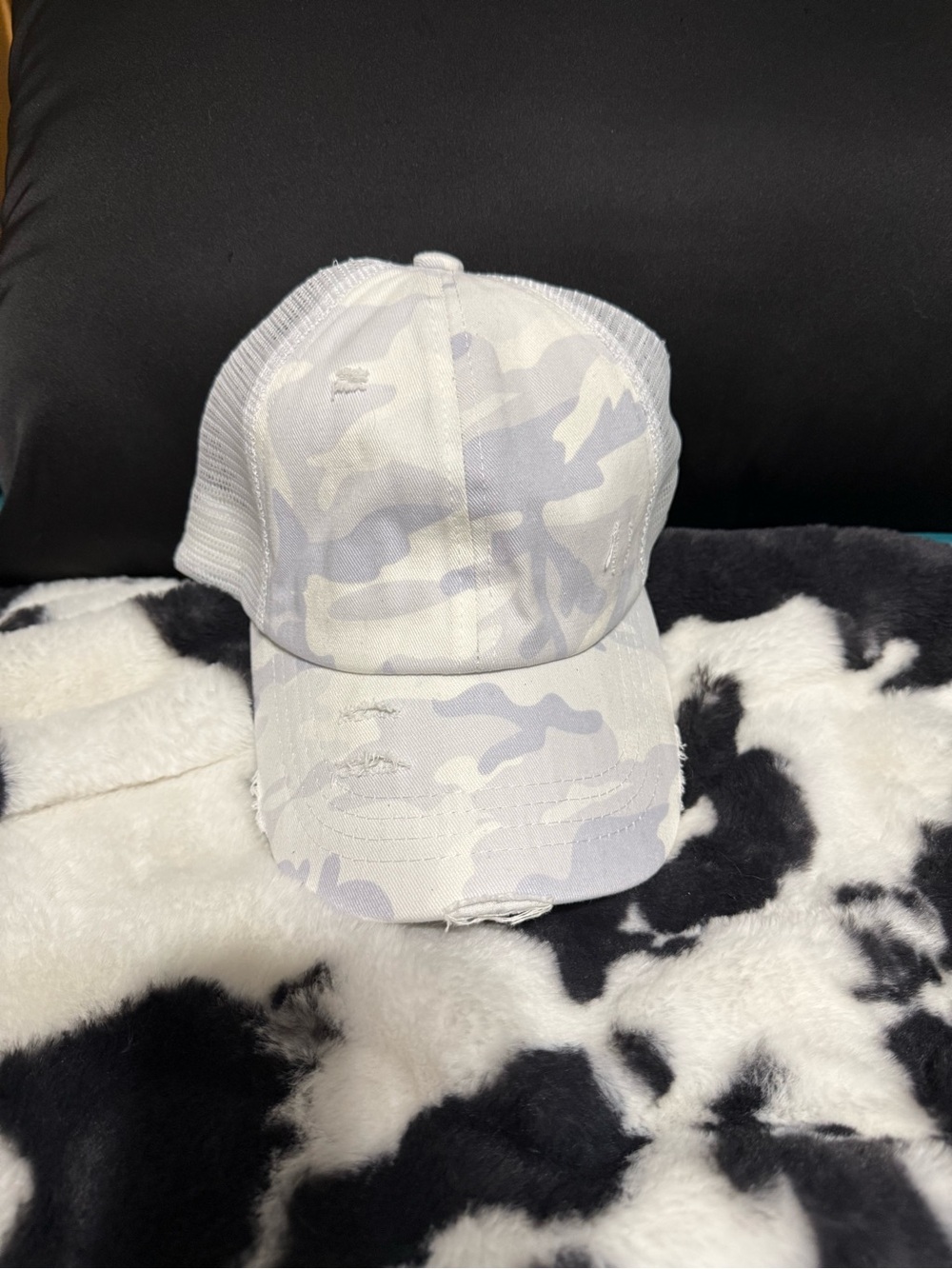 C.C. Boutique White Camo Trucker Hat